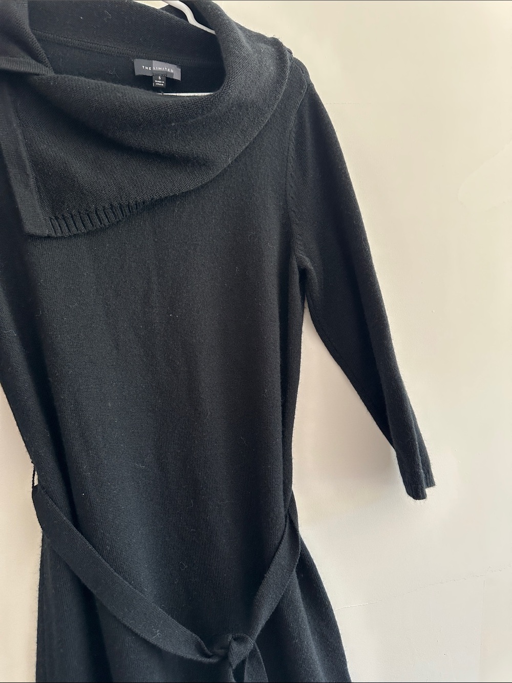 The Limited Black Cowl Neck Sweater
